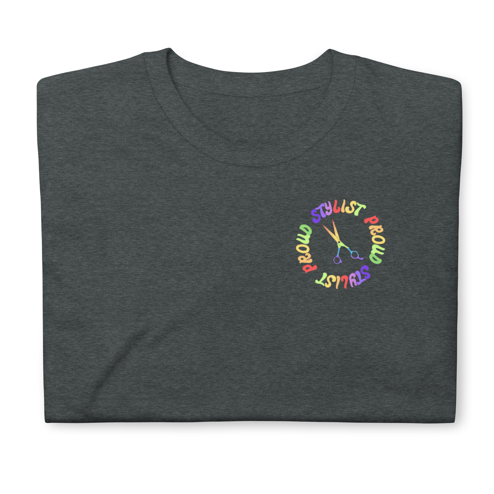 Proud Stylist Rainbow Shears Unisex T-shirt